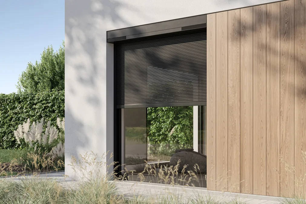 Elektrische rolluiken op maat Elektrische rolluiken op maat aan een vrijstaande woning